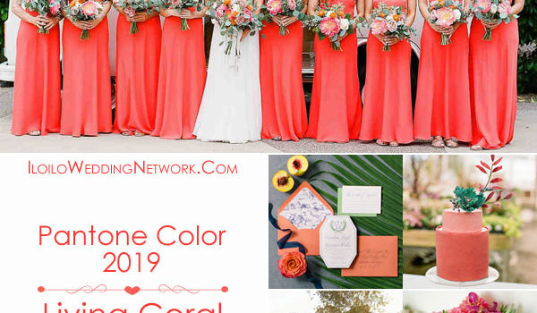 Pantone Color 2019: Living Coral Wedding Motif