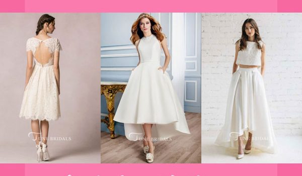 8 Midi-Length Wedding Dresses